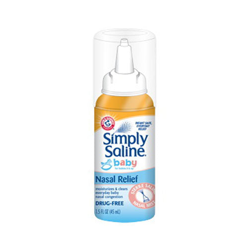 Simply Saline Baby Nasal Mist For Nasal Relief, Drug-Free - 1.5 Oz